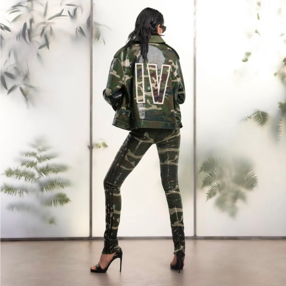Adidas X Ivy Park Unisex Camouflage Sequin Jacket